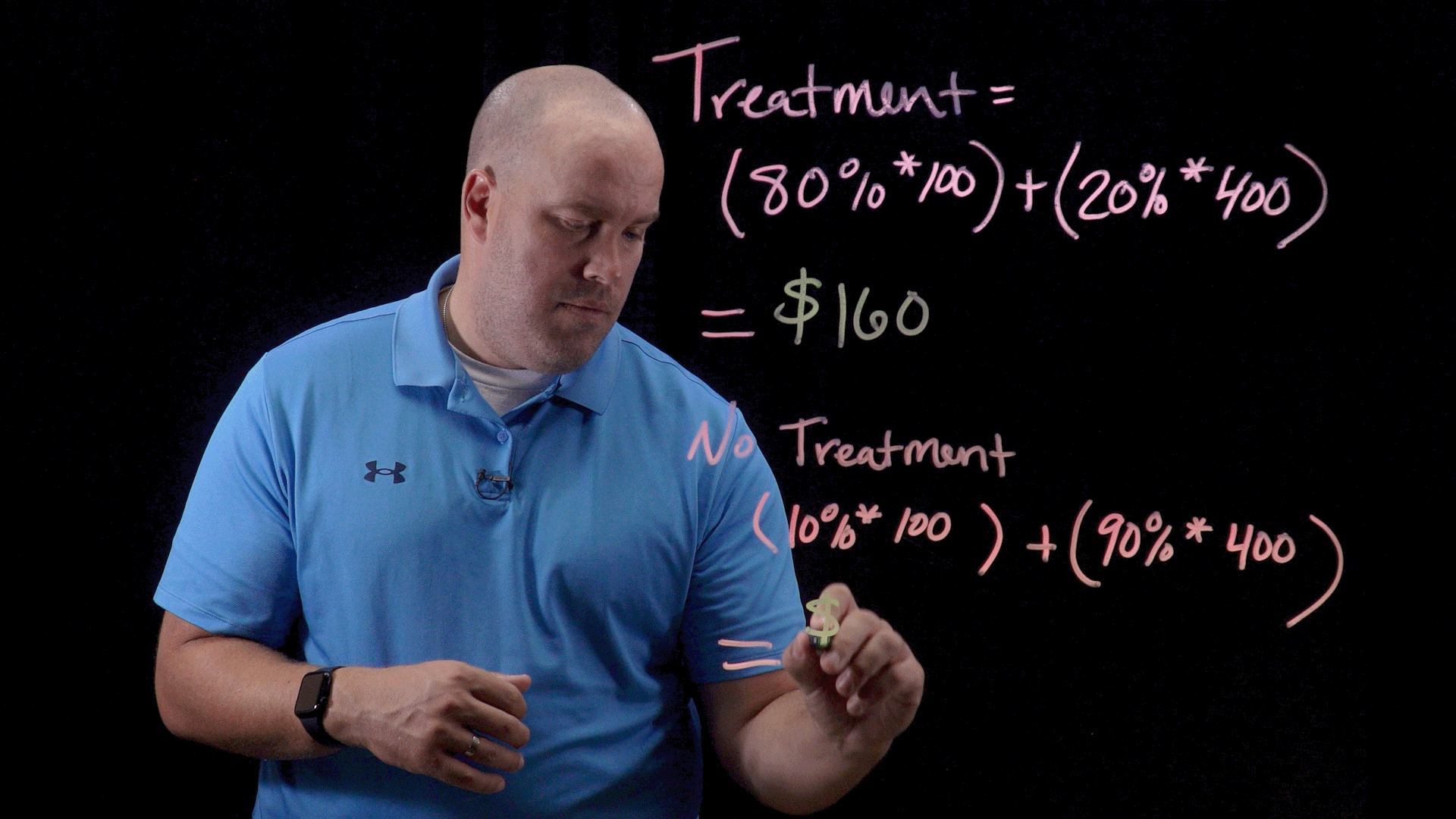 person drawing on the lightboard