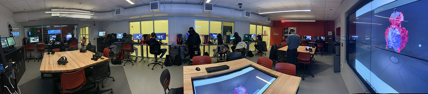 wide angle photo of the CITL innovation studio