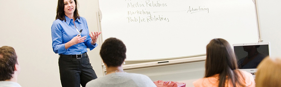 instructor presenting